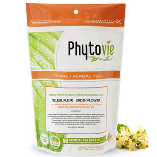 Phytovie - Tisane tilleul fleur (calmant nervin, toux) - 50 sachets