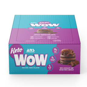 Ans performance - ketowow barre triple chocolat 12 x 40 g