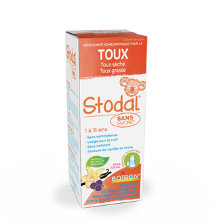 Boiron - stodal sirop toux sans sucre/vanille et mures (enfants 1-11 ans)  - 125 ml