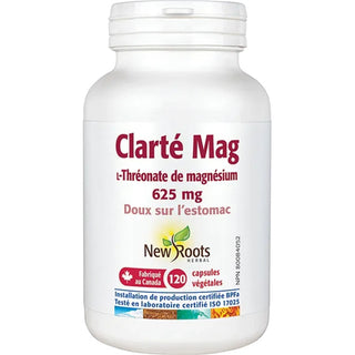 New roots - Clarté mag (l-Thréonate de magnésium) 625 mg doux sur l estomac - 120 vcaps