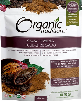 Organic traditions - poudre de cacao - 454g