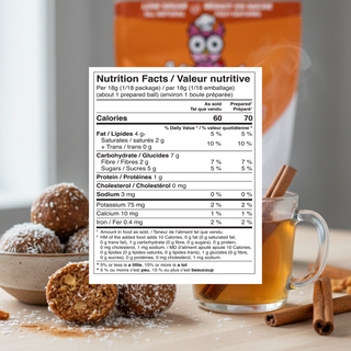 Délices sublimes - Widelicious | mélange pour boules d'énergie pommes-Cannelle | sans cuisson, végane & naturel