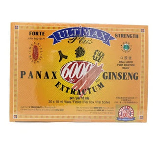 Ultimax plus- Panax ginseng - 30 x 10ml fioles