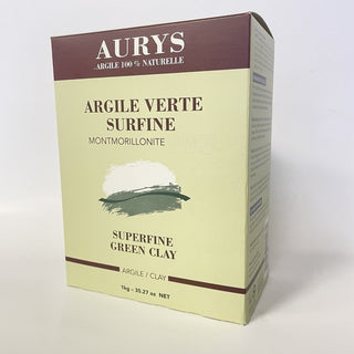 Aurys - Argile verte surfine (boite) - 1 kg