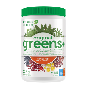 Genuine health - greens+ original fruit tropical 228 g