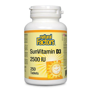 Natural factors - Vitasoleil d3 (2,500ui) - 250 comp.