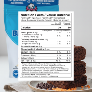 Délices sublimes - Wiselicious - Mélange à brownies, faible en sucre, végane