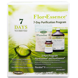 Flora - programme de purification de 7 jours flor-essence (trousse) 3 bouteilles.