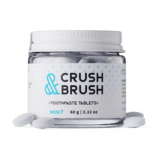 Crush & brush - Comprimés de dentifrice hydroxyapatite, menthe - 60g (65 tablets)
