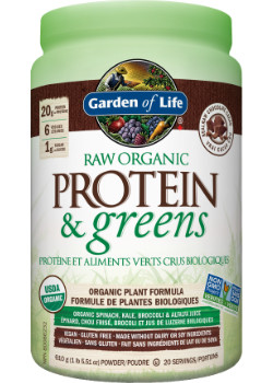 Garden of life - raw organic proteines aliments vers crus bio/chocolat - 610g