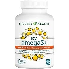 Genuine health - Omega3+ (joy) amélioration de l'humeur -  120 gél.