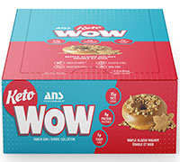Ans performance - céto wow snack barre - érable noisette glacée 12 x 40 g