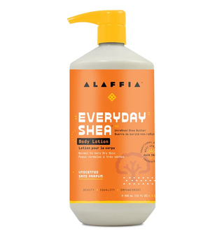 Alaffia - everyday shea lotion pour le corps au karité : sans parfum - 950 ml.