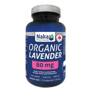 Naka - Platinum lavande 80mg biologique - 75 gél.