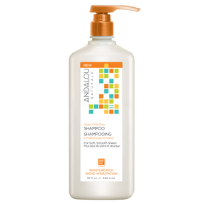 Andalou naturals - shampooing riche en humidité à l'huile d'argan et au karité - format économique 946 ml.