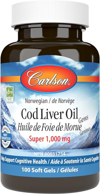 Carlson labs - super huile de foie de morue gemmes - 100 gél.