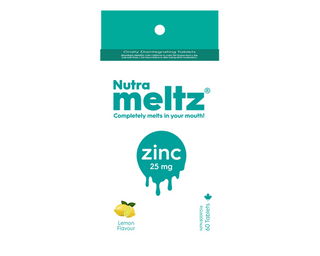 Nutrameltz - zinc 25mg - 60 comprimés
