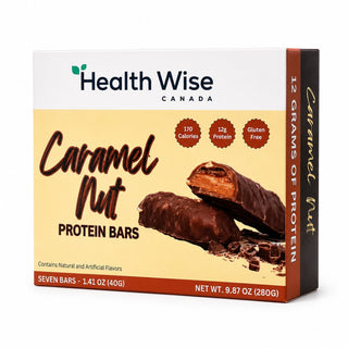 Health wise - Barre tendre caramel et noix 7 barres