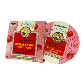 Nin jiom - bonbons aux herbes : pomme longan - 60 g.
