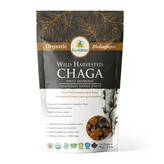 Ecoideas - Organic chaga whole chunks 70g
