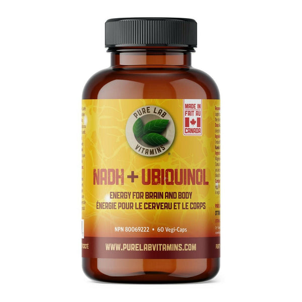 Pure lab vitamins NADH + ubiquinol, 10 mg + 40 mg · 60 capsules végétales