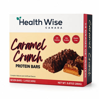Health wise - Crunch au caramel protéiné - 7 barres