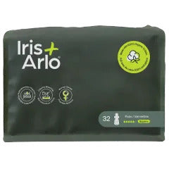 Iris + arlo -  Serviettes hygiéniques sac refermable super plus - Sac de 32