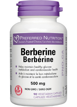 Preferred nutrition - berbérine 500mg - 90 vcaps