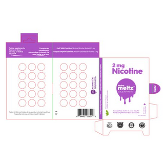 Nutrameltz - nicotine - 2mg - 60 comprimés.