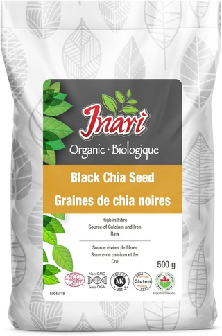 Inari - Graines de chia entières noires biologiques 500 g
