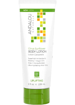 Andalou naturals - lait corporel aux agrumes et au tournesol 236 ml.