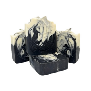 Création athena - Savon artisanal tournade | purifiant au charbon activé & parfum de petrichor