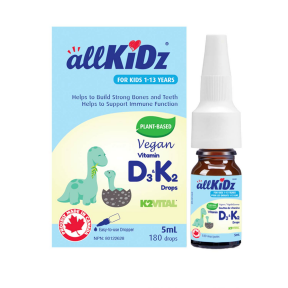 Allkidz - gouttes vitamines d3 k2 végétalien  - 5 ml