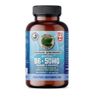 Pure lab - b6 bioactif  50mg - 60 vcaps ll