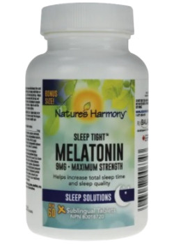 Nature's harmony - mélatonine sleep tight 9 mg - 60 comprimés