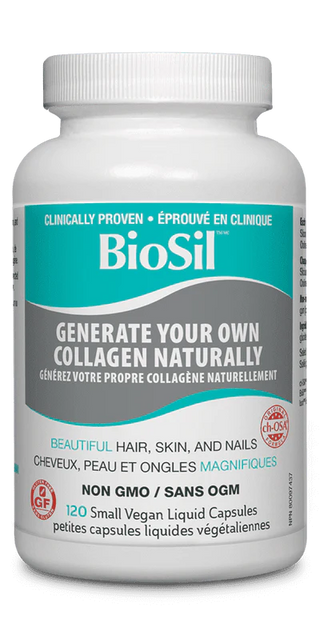Biosil - Silice pour cheveux, peau et ongles - 120 mini vcaps liq.