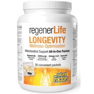 Natural factors - Kit de longévité regenerlife -30 sachets