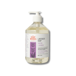 Soap works - Savon liquide de glycerine à la lavande (pompe) - 500 ml