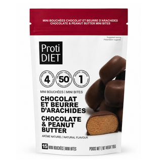 Proti diet - Mini bouchées chocolats et beurre d' arachide - 210 g