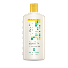 Andalou naturals - conditionneur de brillant à base de tournesol et d'agrumes 340 ml.