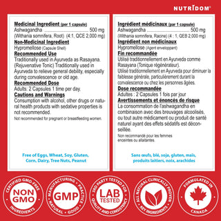 Nutridom - Ashwagandha 2000 - 60 vcaps