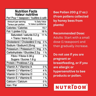 Nutridom - Pollen d'abeille or poudre - 200g