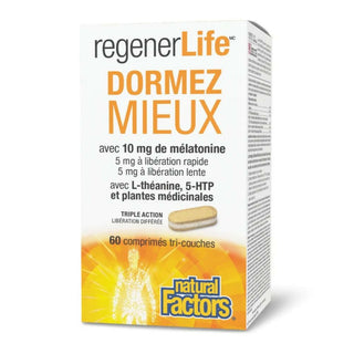 Natural factors - Regenerlife dormez mieux - 60 comp.
