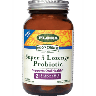 Flora - probiotique super 5 (2m) framboise - 60 patilles.
