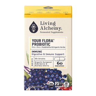 Living alchemy - Immunité, votre flore probiotique - 60 vcaps
