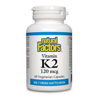 Natural factors - Vitamine k2 120mcg - 60 vcaps