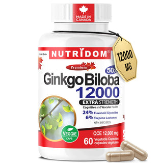 Nutridom - Ginkgo biloba 12000 xtra - 60 vcaps