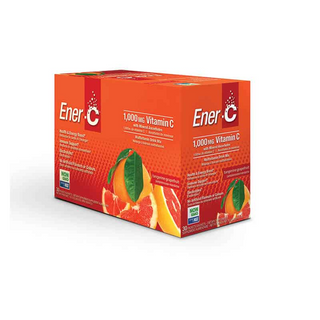 Ener-life - ener-c - mélange à boisson pétillante 1,000mg vit c : pamplemousse-mandarine - 30 sachets.