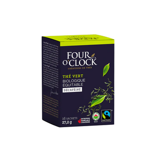 Four o clock - thé vert décaféiné bio - 16sachets