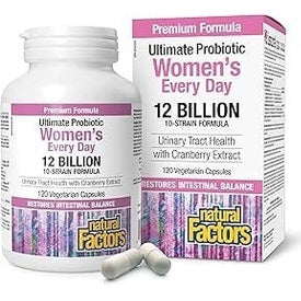 Natural factors - Multiprobiotique femmes (12m) -120 vcaps